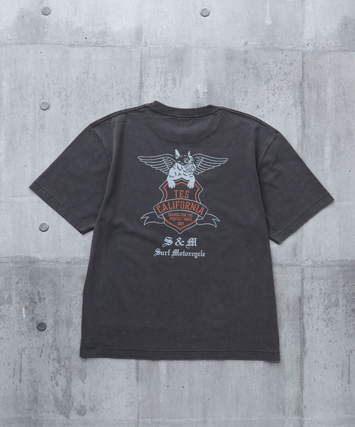 The Endless Summer（エンドレスサマー）の「【WEB / FLAG SHOP限定】TES VINTAGE BIKER T-SHIRT / 半袖Tシャツ（Tシャツ/カットソー・メンズ・ダークグリーン/ブラック/ネイビー/チャコール・MEDIUM/LARGE/X-LARGE/XX-LARGE）」の14枚目の写真