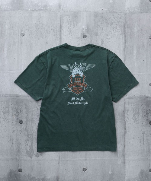 The Endless Summer（エンドレスサマー）の「【WEB / FLAG SHOP限定】TES VINTAGE BIKER T-SHIRT / 半袖Tシャツ（Tシャツ/カットソー・メンズ・ダークグリーン/ブラック/ネイビー/チャコール・MEDIUM/LARGE/X-LARGE/XX-LARGE）」の17枚目の写真