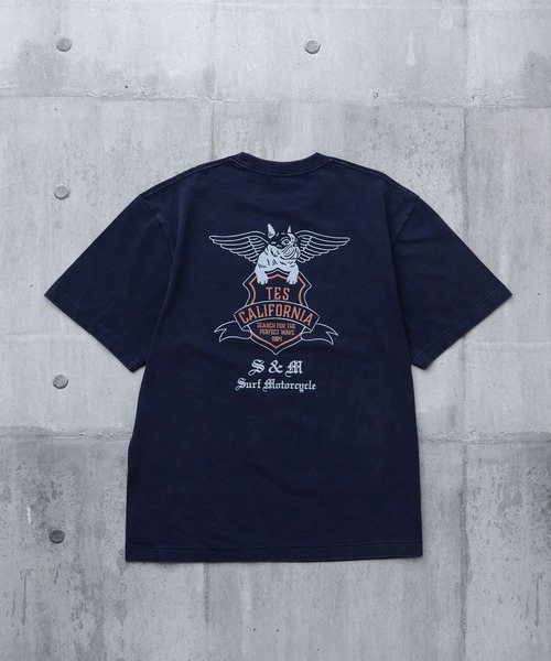 The Endless Summer（エンドレスサマー）の「【WEB / FLAG SHOP限定】TES VINTAGE BIKER T-SHIRT / 半袖Tシャツ（Tシャツ/カットソー・メンズ・ダークグリーン/ブラック/ネイビー/チャコール・MEDIUM/LARGE/X-LARGE/XX-LARGE）」の12枚目の写真