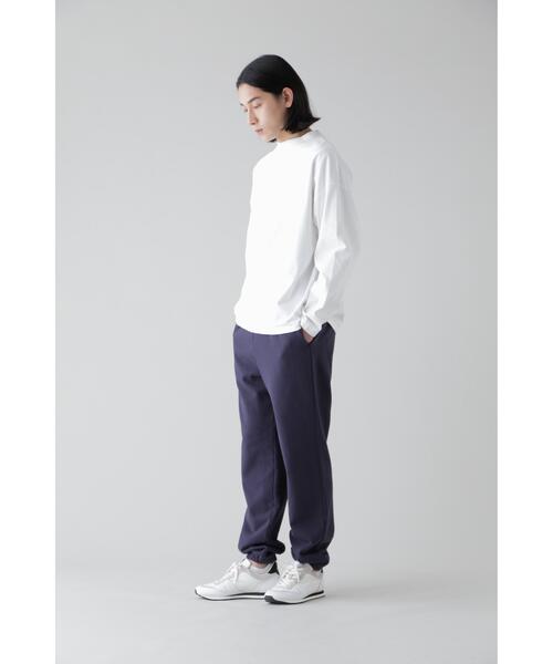YLEVE(イレーヴ)の「Y / ORGANIC COTTON BLEND HEAVY WEIGHT FLEECE TR(その他パンツ・メンズ・ネイビー/ホワイト・1/4)」の14枚目の写真