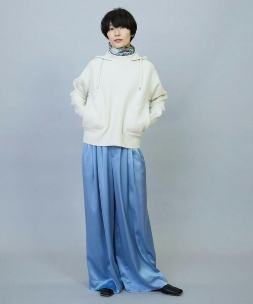 feerique(フィーリック)の「MOGA ウールカシミヤニットパーカー(パーカー・レディース・ネイビー・2)」の11枚目の写真