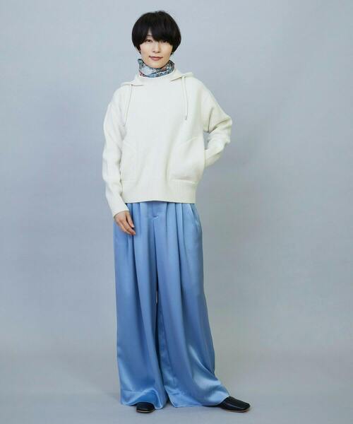 feerique(フィーリック)の「MOGA ウールカシミヤニットパーカー(パーカー・レディース・ネイビー・2)」の12枚目の写真