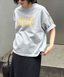 フロッキーロゴ5分袖Tシャツ