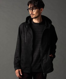 NICOLE CLUB FOR MEN | ブラッシュドクロス ジップアップパーカー(パーカー)