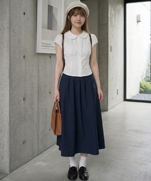 gossip！ロサンゼルス（ゴシップロサンゼルス）の「YUGA　ピーターパンカラー　トップス（シャツ/ブラウス・レディース・ホワイト・L/M）」の8枚目の写真