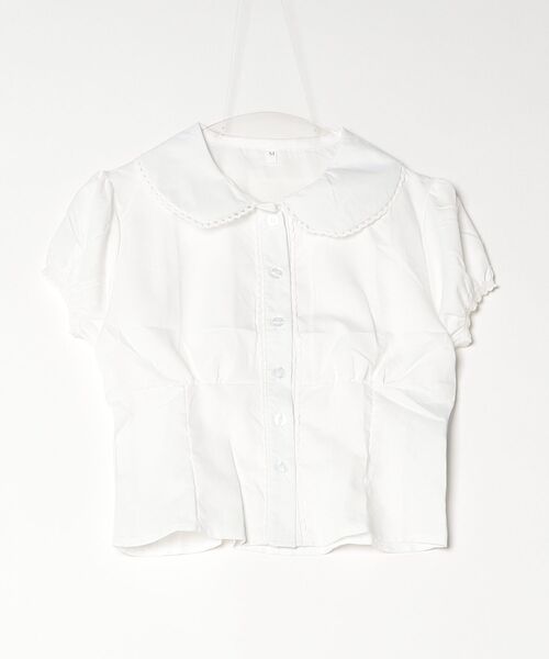 gossip！ロサンゼルス（ゴシップロサンゼルス）の「YUGA　ピーターパンカラー　トップス（シャツ/ブラウス・レディース・ホワイト・L/M）」の10枚目の写真