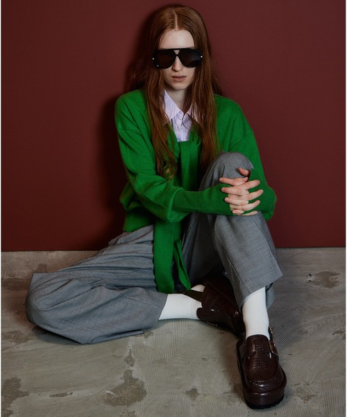 MAISON SPECIAL（メゾンスペシャル）の「【2026Autumn PRE-ORDER】Scarf Knit Top/マフラーニットトップ（ニット/セーター・レディース・グリーン/グレー/ブラック・FREE）」の3枚目の写真
