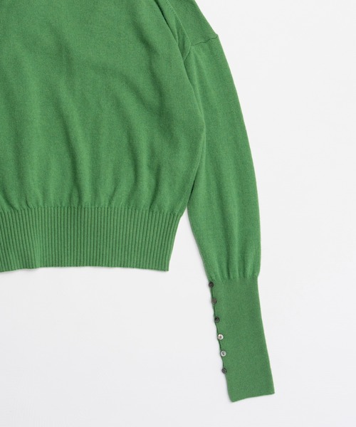 MAISON SPECIAL（メゾンスペシャル）の「【2026Autumn PRE-ORDER】Scarf Knit Top/マフラーニットトップ（ニット/セーター・レディース・グリーン/グレー/ブラック・FREE）」の22枚目の写真