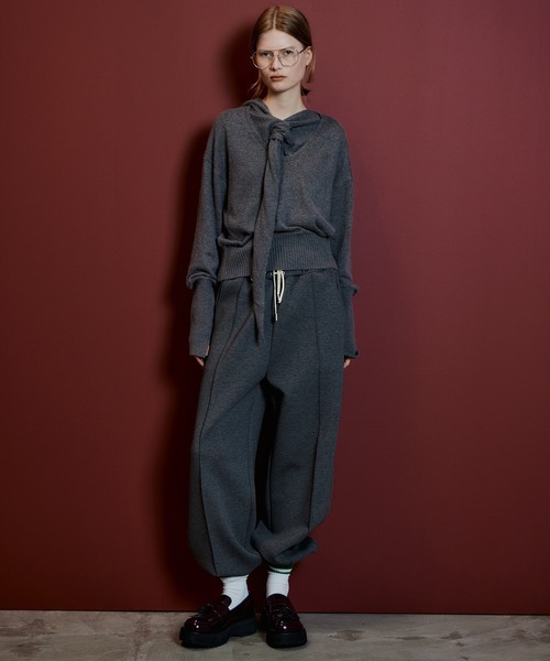 MAISON SPECIAL（メゾンスペシャル）の「【2026Autumn PRE-ORDER】Scarf Knit Top/マフラーニットトップ（ニット/セーター・レディース・グリーン/グレー/ブラック・FREE）」の7枚目の写真