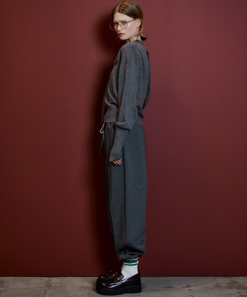 MAISON SPECIAL（メゾンスペシャル）の「【2026Autumn PRE-ORDER】Scarf Knit Top/マフラーニットトップ（ニット/セーター・レディース・グリーン/グレー/ブラック・FREE）」の9枚目の写真