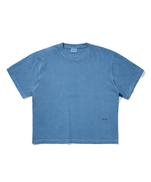 1993ロゴピグメントクロップフィットTシャツ_ブルー