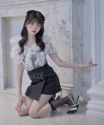 【Belle Charme】Elegant Frill Lace Tops