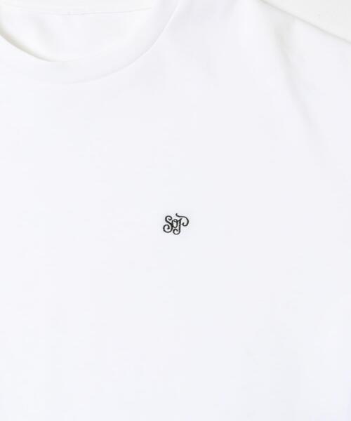 SENSE OF PLACE by URBAN RESEARCH(センスオブプレイスバイアーバンリサーチ)の「ワンポイントシシュウロゴTシャツ(Tシャツ/カットソー・メンズ・チャコールグレー/ホワイト/ブルー/ホワイト系その他・LARGE/MEDIUM)」の9枚目の写真