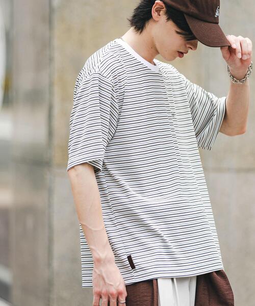 SENSE OF PLACE by URBAN RESEARCH(センスオブプレイスバイアーバンリサーチ)の「ワンポイントシシュウロゴTシャツ(Tシャツ/カットソー・メンズ・チャコールグレー/ホワイト/ブルー/ホワイト系その他・LARGE/MEDIUM)」の10枚目の写真