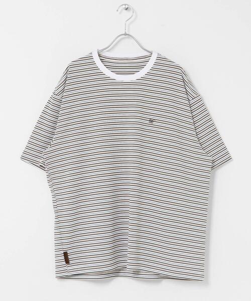 SENSE OF PLACE by URBAN RESEARCH(センスオブプレイスバイアーバンリサーチ)の「ワンポイントシシュウロゴTシャツ(Tシャツ/カットソー・メンズ・チャコールグレー/ホワイト/ブルー/ホワイト系その他・LARGE/MEDIUM)」の13枚目の写真