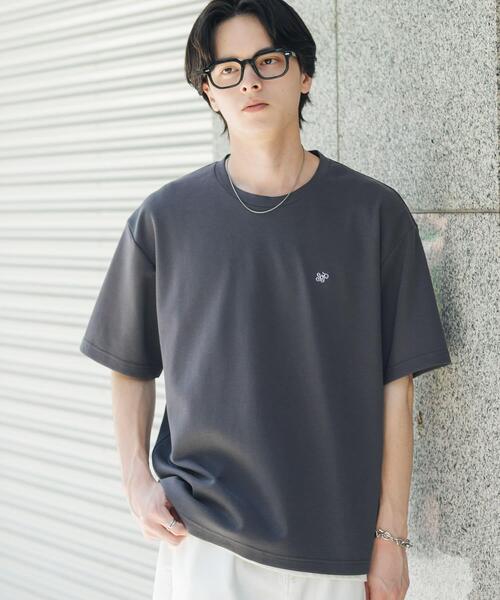 SENSE OF PLACE by URBAN RESEARCH(センスオブプレイスバイアーバンリサーチ)の「ワンポイントシシュウロゴTシャツ(Tシャツ/カットソー・メンズ・チャコールグレー/ホワイト/ブルー/ホワイト系その他・LARGE/MEDIUM)」の16枚目の写真