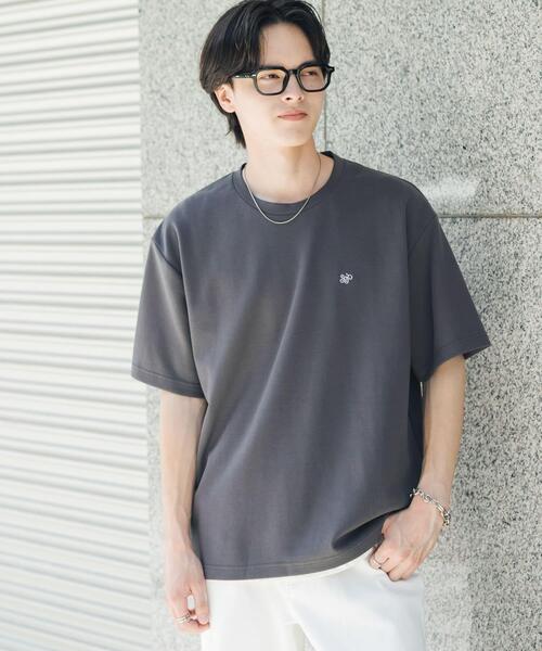 SENSE OF PLACE by URBAN RESEARCH(センスオブプレイスバイアーバンリサーチ)の「ワンポイントシシュウロゴTシャツ(Tシャツ/カットソー・メンズ・チャコールグレー/ホワイト/ブルー/ホワイト系その他・LARGE/MEDIUM)」の17枚目の写真