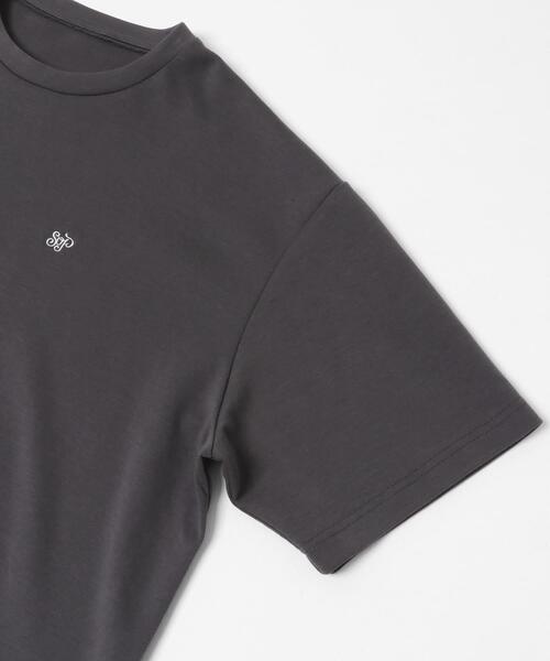 SENSE OF PLACE by URBAN RESEARCH(センスオブプレイスバイアーバンリサーチ)の「ワンポイントシシュウロゴTシャツ(Tシャツ/カットソー・メンズ・チャコールグレー/ホワイト/ブルー/ホワイト系その他・LARGE/MEDIUM)」の21枚目の写真