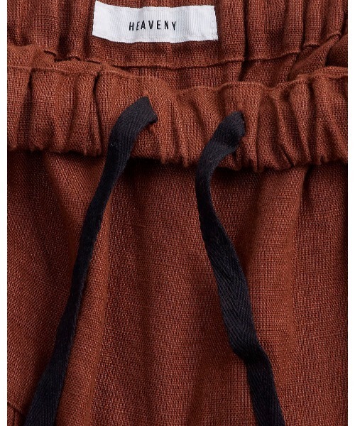 HEAVENLY（ヘブンリー）の「【 HEAVENLY / ヘブンリー 】 9x9 Heavy Linen Tuck Pants / 9×9 ヘビーリネン タック パンツ　2637041　DLI（その他パンツ・レディース・ブラウン/ブラック・FREE）」の12枚目の写真