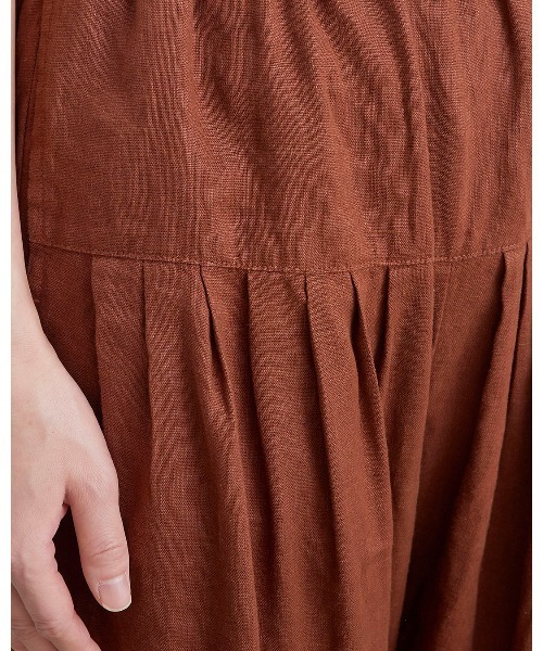 HEAVENLY（ヘブンリー）の「【 HEAVENLY / ヘブンリー 】 9x9 Heavy Linen Tuck Pants / 9×9 ヘビーリネン タック パンツ　2637041　DLI（その他パンツ・レディース・ブラウン/ブラック・FREE）」の15枚目の写真