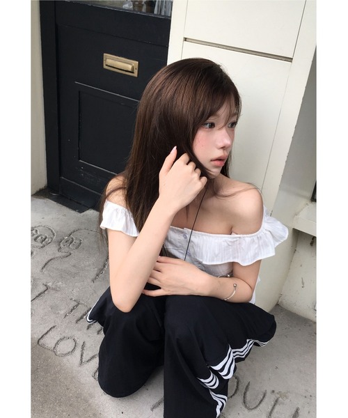 modimood（モディムード）の「プレイングナイロンオーバーパンツ（その他パンツ・レディース・ブラック・FREE）」の11枚目の写真