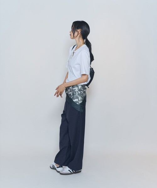 1er Arrondissement（プルミエアロンディスモン）の「スーピマポンチコンパクトＴシャツ（Tシャツ/カットソー・レディース・オフホワイト/ブラック系その他3/ブラウン系その他5・FREE）」の16枚目の写真