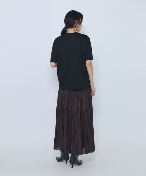 1er Arrondissement（プルミエアロンディスモン）の「スーピマポンチコンパクトＴシャツ（Tシャツ/カットソー・レディース・オフホワイト/ブラック系その他3/ブラウン系その他5・FREE）」の17枚目の写真