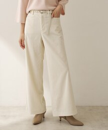 コーデュロイワイドパンツ