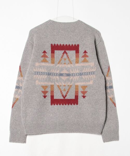 PENDLETON（ペンドルトン）の「シェットランドウール ジャガードクルーネックニット（ニット/セーター・メンズ・タン/杢グレー/ブラック・LARGE/SMALL/MEDIUM）」の21枚目の写真