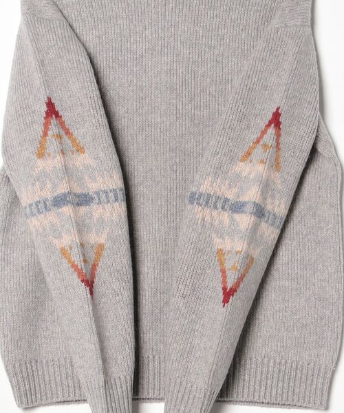 PENDLETON（ペンドルトン）の「シェットランドウール ジャガードクルーネックニット（ニット/セーター・メンズ・タン/杢グレー/ブラック・LARGE/SMALL/MEDIUM）」の22枚目の写真