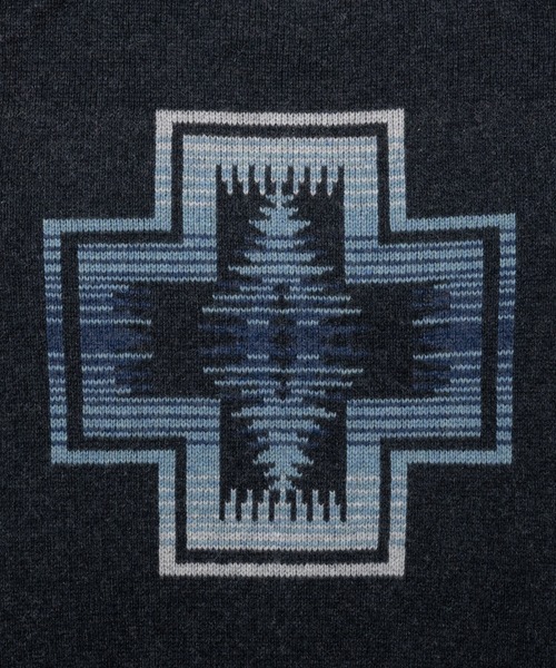 PENDLETON（ペンドルトン）の「シェットランドウール ジャガードクルーネックニット（ニット/セーター・メンズ・タン/杢グレー/ブラック・LARGE/SMALL/MEDIUM）」の7枚目の写真