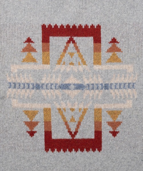 PENDLETON（ペンドルトン）の「シェットランドウール ジャガードクルーネックニット（ニット/セーター・メンズ・タン/杢グレー/ブラック・LARGE/SMALL/MEDIUM）」の9枚目の写真