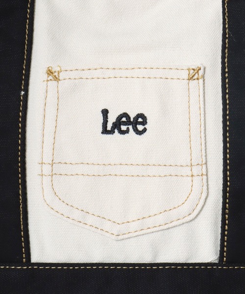 Lee(リー)の「Lee/リー キャンバス ロゴ ワンポイント刺繍 ワークポケット ミニトートバッグ/ランチバッグ/レディース メンズ(トートバッグ・レディース・ネイビー/グリーン/インディゴブルー/ブラック/レッド・FREE)」の17枚目の写真