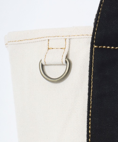Lee(リー)の「Lee/リー キャンバス ロゴ ワンポイント刺繍 ワークポケット ミニトートバッグ/ランチバッグ/レディース メンズ(トートバッグ・レディース・ネイビー/グリーン/インディゴブルー/ブラック/レッド・FREE)」の15枚目の写真