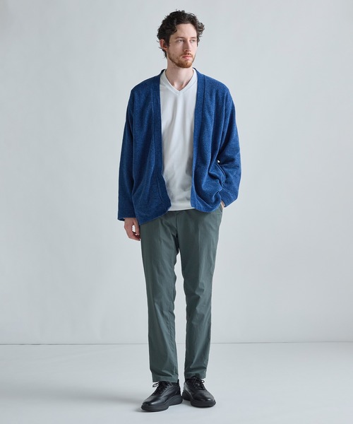 MEN'S BIGI(メンズビギ)の「モールヘリンボン ボタンレスカーディガン(カーディガン/ボレロ・メンズ・パープル/ブルー/ブラック・03/02)」の6枚目の写真