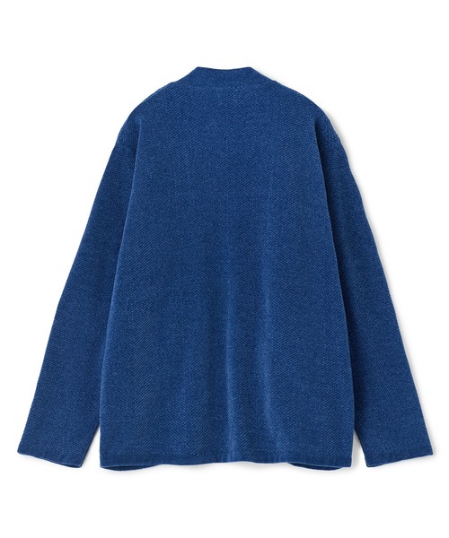 MEN'S BIGI(メンズビギ)の「モールヘリンボン ボタンレスカーディガン(カーディガン/ボレロ・メンズ・パープル/ブルー/ブラック・03/02)」の19枚目の写真