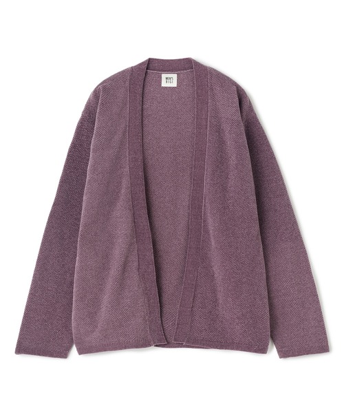 MEN'S BIGI(メンズビギ)の「モールヘリンボン ボタンレスカーディガン(カーディガン/ボレロ・メンズ・パープル/ブルー/ブラック・03/02)」の10枚目の写真