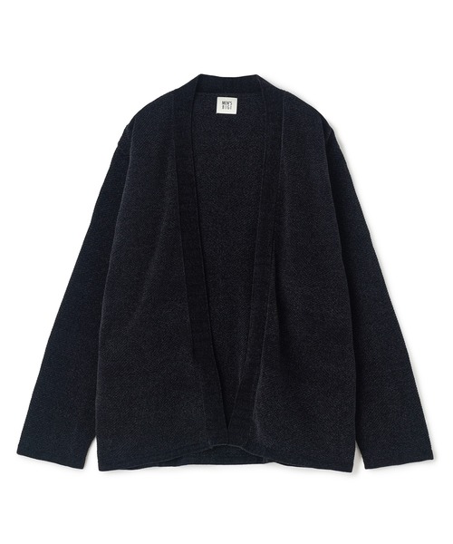 MEN'S BIGI(メンズビギ)の「モールヘリンボン ボタンレスカーディガン(カーディガン/ボレロ・メンズ・パープル/ブルー/ブラック・03/02)」の11枚目の写真