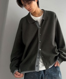 Classical Origin（クラシカルオリジン）の「きちんと感に、差し色の遊び心を。ミラノリブ配色ニットシャツ   MILANO RIB COLOR BLOCK KNIT SHIRT（ニット/セーター）」