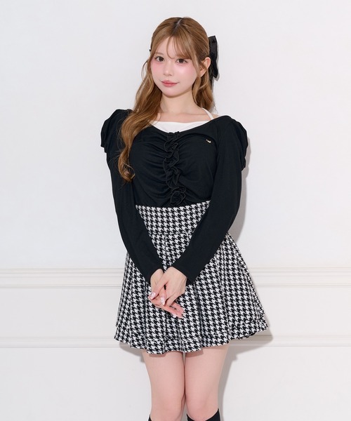 apres jour(アプレジュール)の「レイヤード風ギャザードッキングトップス(Tシャツ/カットソー・レディース・グレー/アイボリー/サックスブルー/ブラック・FREE/X-LARGE)」の20枚目の写真