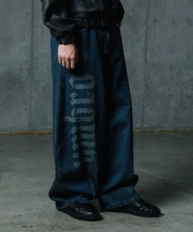 ALAND | ALAND×UMBRO/フェードレターロゴパンツ(デニムパンツ)