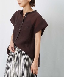 LC/LLL シアーフレンチスリーブブラウス