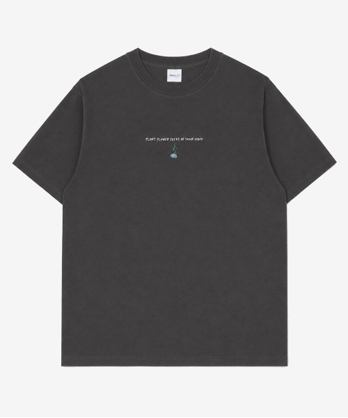 rehacer（レアセル）の「rehacer TEE : Plant Flower Vintage Wash TEE / プラントフラワーヴィンテージウオッシュT-shirt（Tシャツ/カットソー・メンズ・スミクロ/ホワイト・LARGE/MEDIUM/X-LARGE/SMALL）」の6枚目の写真