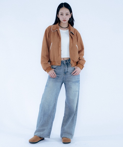 Haze Reverie(ヘイズレヴァリー)の「スタッズルーズデニムパンツ(デニムパンツ・レディース・ブルー・SMALL/MEDIUM/LARGE)」の11枚目の写真