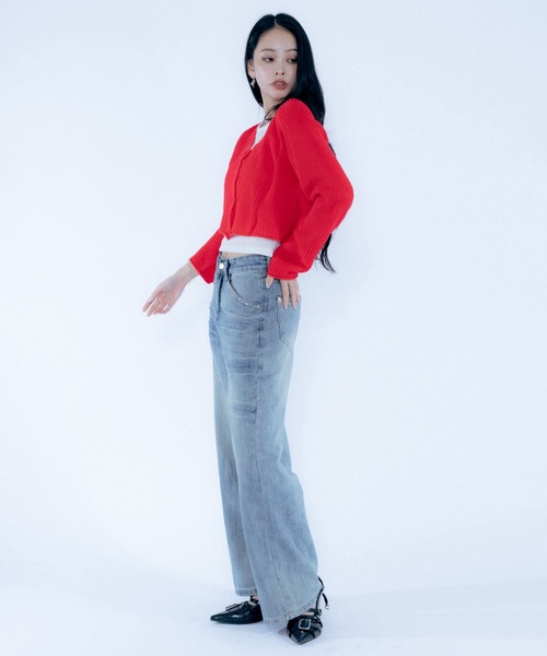 Haze Reverie(ヘイズレヴァリー)の「スタッズルーズデニムパンツ(デニムパンツ・レディース・ブルー・SMALL/MEDIUM/LARGE)」の15枚目の写真