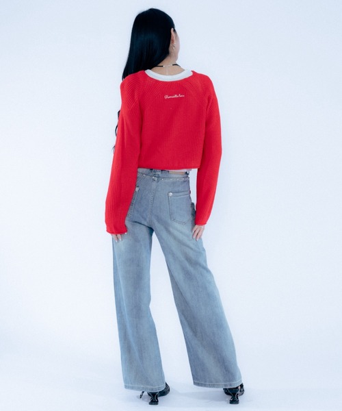 Haze Reverie(ヘイズレヴァリー)の「スタッズルーズデニムパンツ(デニムパンツ・レディース・ブルー・SMALL/MEDIUM/LARGE)」の2枚目の写真