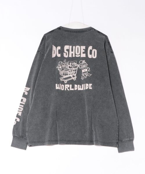 DC SHOES(ディーシーシューズ)の「DC SHOES メンズ 26 MISCHIEF CREW LS ロンT 【2026年秋冬モデル】/バックプリント長袖ロンT(Tシャツ/カットソー・メンズ・ホワイト/ブラック/ブラック系その他・MEDIUM/LARGE/X-LARGE)」の3枚目の写真