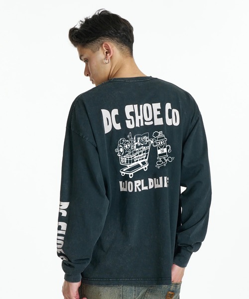 DC SHOES(ディーシーシューズ)の「DC SHOES メンズ 26 MISCHIEF CREW LS ロンT 【2026年秋冬モデル】/バックプリント長袖ロンT(Tシャツ/カットソー・メンズ・ホワイト/ブラック/ブラック系その他・MEDIUM/LARGE/X-LARGE)」の12枚目の写真