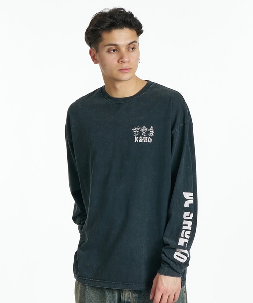 DC SHOES(ディーシーシューズ)の「DC SHOES メンズ 26 MISCHIEF CREW LS ロンT 【2026年秋冬モデル】/バックプリント長袖ロンT(Tシャツ/カットソー・メンズ・ホワイト/ブラック/ブラック系その他・MEDIUM/LARGE/X-LARGE)」の13枚目の写真