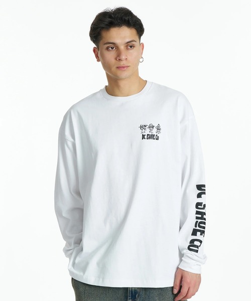 DC SHOES(ディーシーシューズ)の「DC SHOES メンズ 26 MISCHIEF CREW LS ロンT 【2026年秋冬モデル】/バックプリント長袖ロンT(Tシャツ/カットソー・メンズ・ホワイト/ブラック/ブラック系その他・MEDIUM/LARGE/X-LARGE)」の6枚目の写真